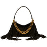 Borse a tracolla Donna Twinset - Tracolla "liliane" Piccola C/Frange In Pelle - Nero