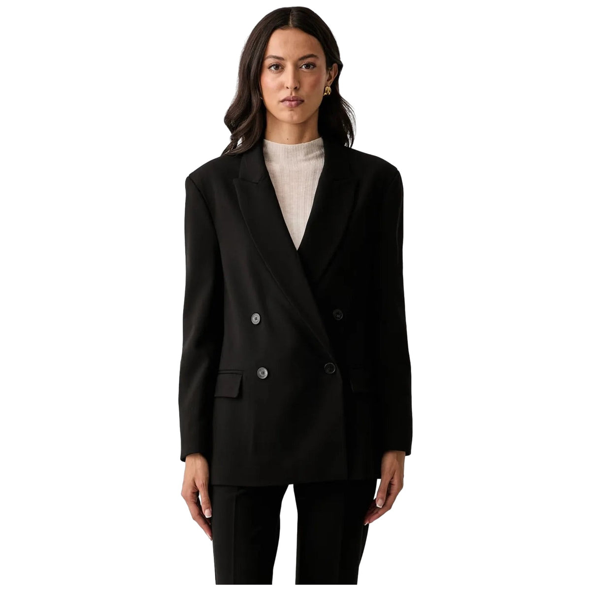 Giacche Donna Twinset - Giacca Blazer Doppiopetto - Nero