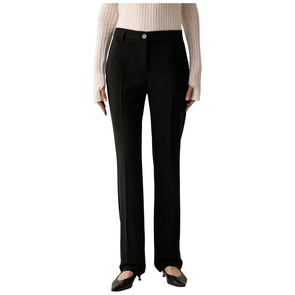 Pantaloni Donna Twinset - Pantalone N/Y Con Elastico Dietro - Nero