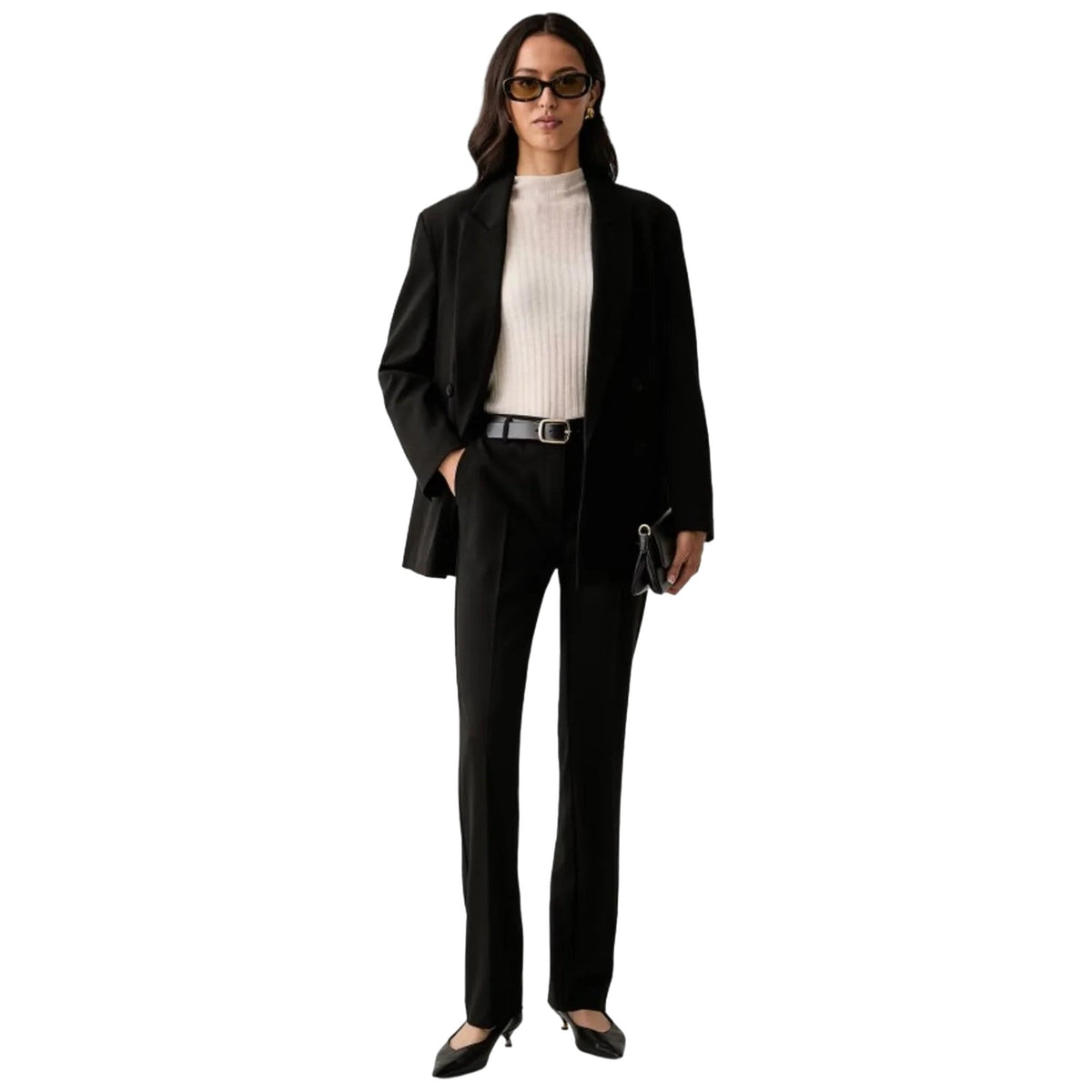 Pantaloni Donna Twinset - Pantalone N/Y Con Elastico Dietro - Nero