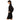 Vestiti casual Donna Twinset - Abito Bi-materiale C/Sciarpina - Nero