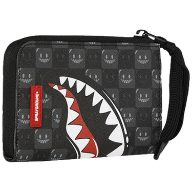 Portafogli Unisex Sprayground - Sharks In Paris Wtf Bubbly Black Check Wallet - Nero