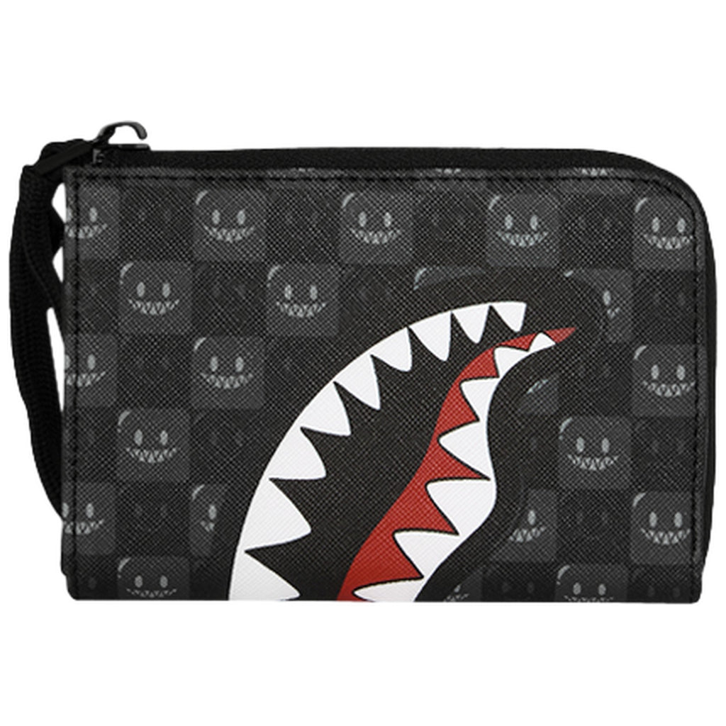 Portafogli Unisex Sprayground - Sharks In Paris Wtf Bubbly Black Check Wallet - Nero
