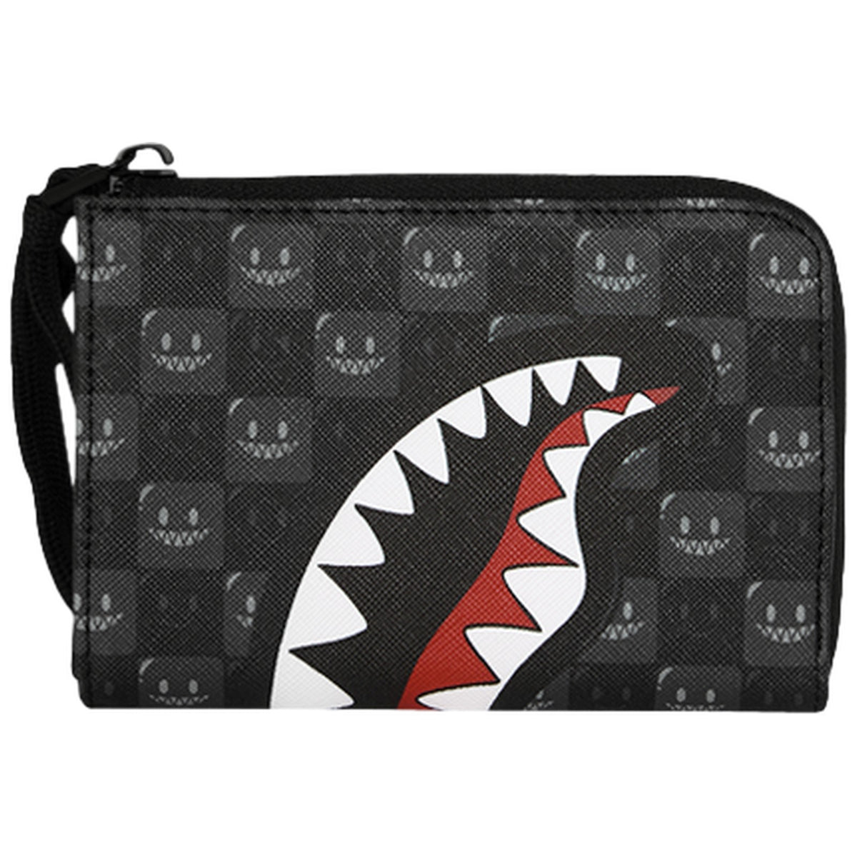 Portafogli Unisex Sprayground - Sharks In Paris Wtf Bubbly Black Check Wallet - Nero
