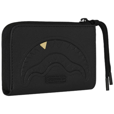 Portafogli Unisex Sprayground - Blacked Out Embossed Gold Tooth Wallet - Nero