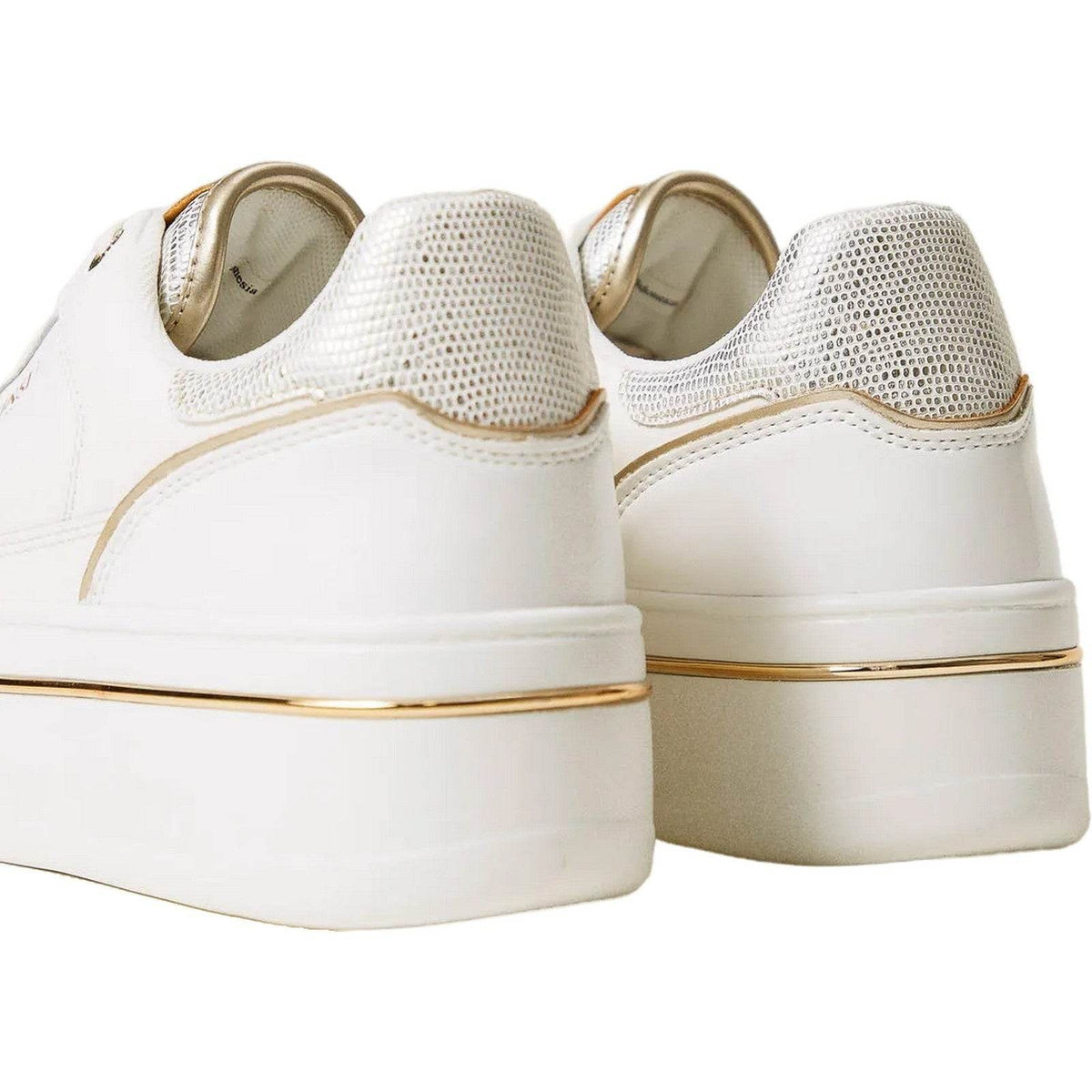 Sneaker Donna Twinset - Sneaker In Pelle - Bianco-Gianni Foti