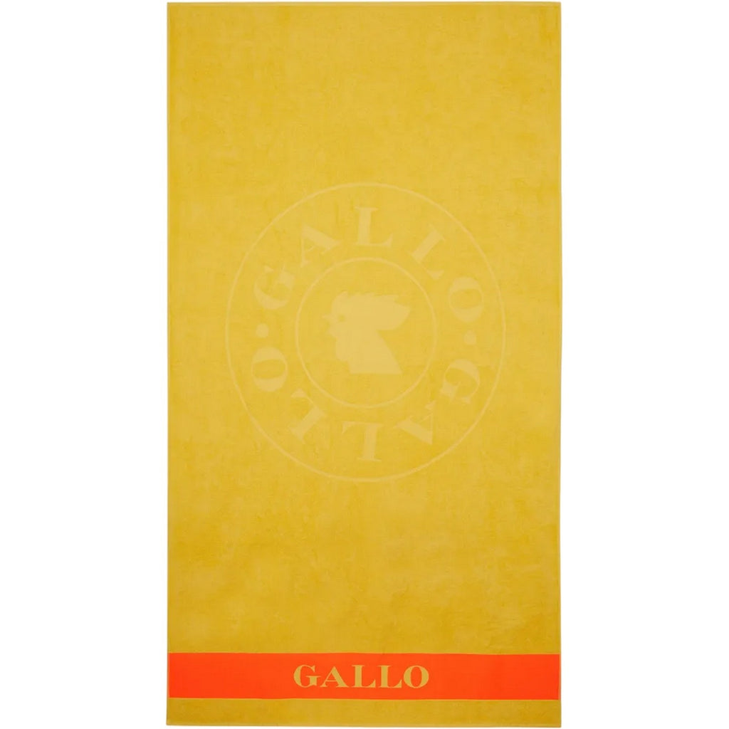 Teli mare Unisex Gallo - Telo Mare Co Logato Con Banda In Contrasto - Giallo
