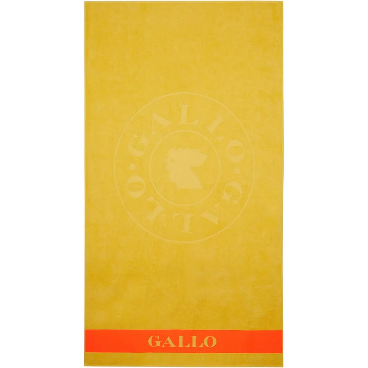 Teli mare Unisex Gallo - Telo Mare Co Logato Con Banda In Contrasto - Giallo