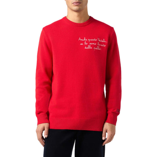 Maglioni Uomo Mc2 Saint Barth - Round-Neck Sweater - Rosso