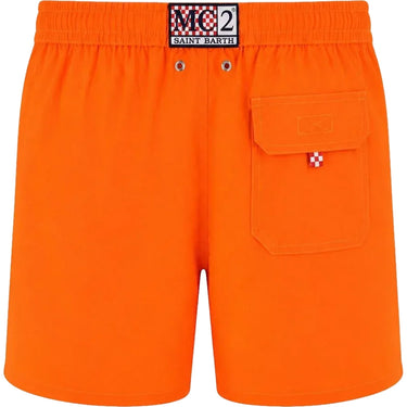 Pantaloncini e calzoncini Uomo Mc2 Saint Barth - Comfort Swimshort Made With Elastic Fabric - Arancione