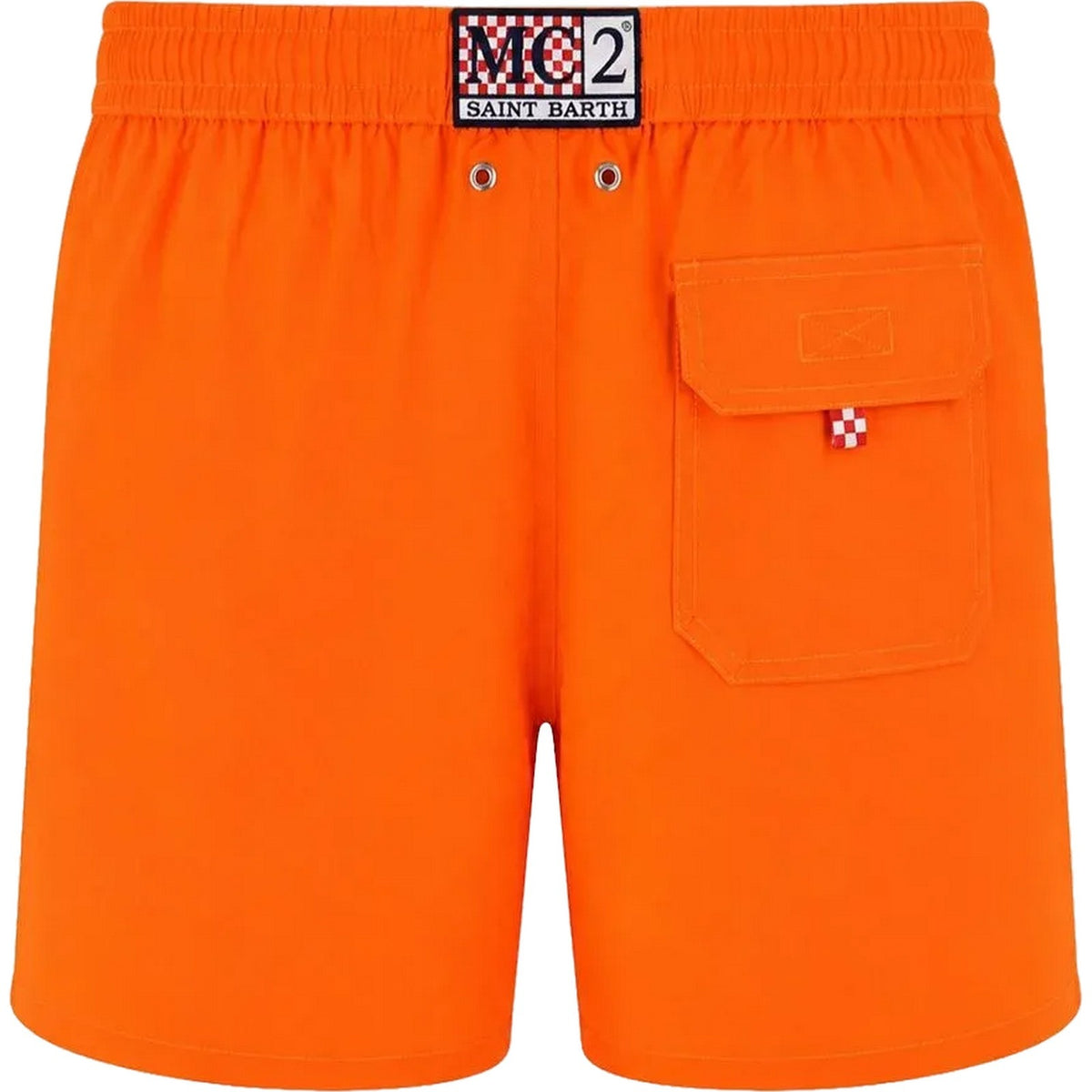Pantaloncini e calzoncini Uomo Mc2 Saint Barth - Comfort Swimshort Made With Elastic Fabric - Arancione