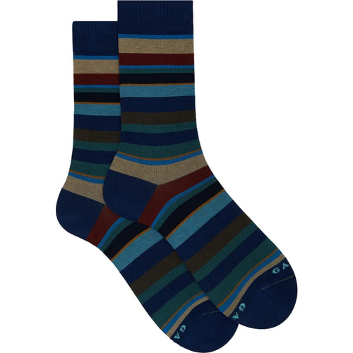 Gallo Men's Socks - Men's Short Co/Ea Leggerissi - Blue