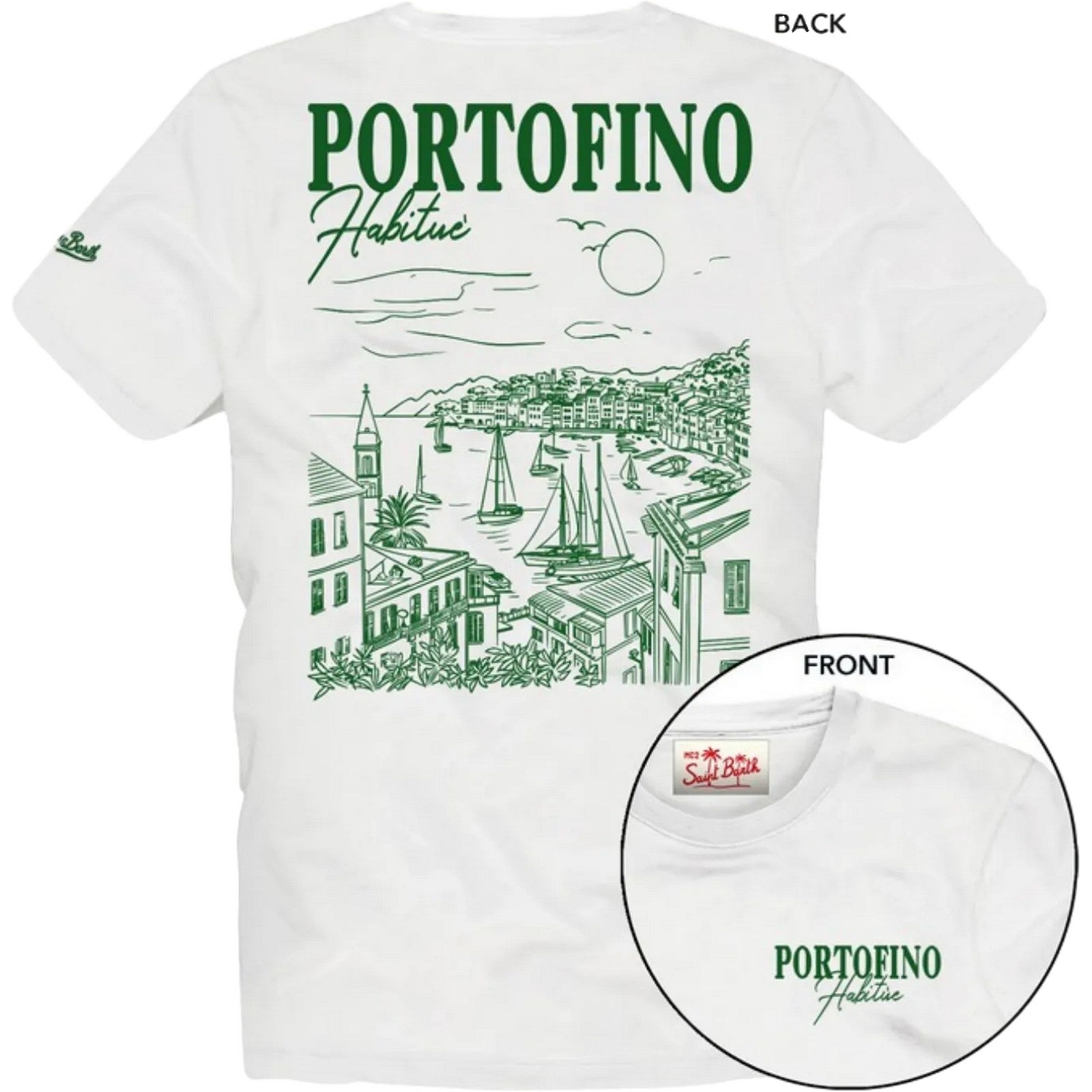 T-shirt Uomo Mc2 Saint Barth - Cotton Classic T Shirt - Bianco