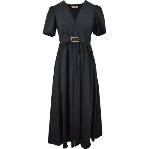 Sukienki wieczorowe i wizytowe Damskie Twinset - Długa sukienka - Czarna