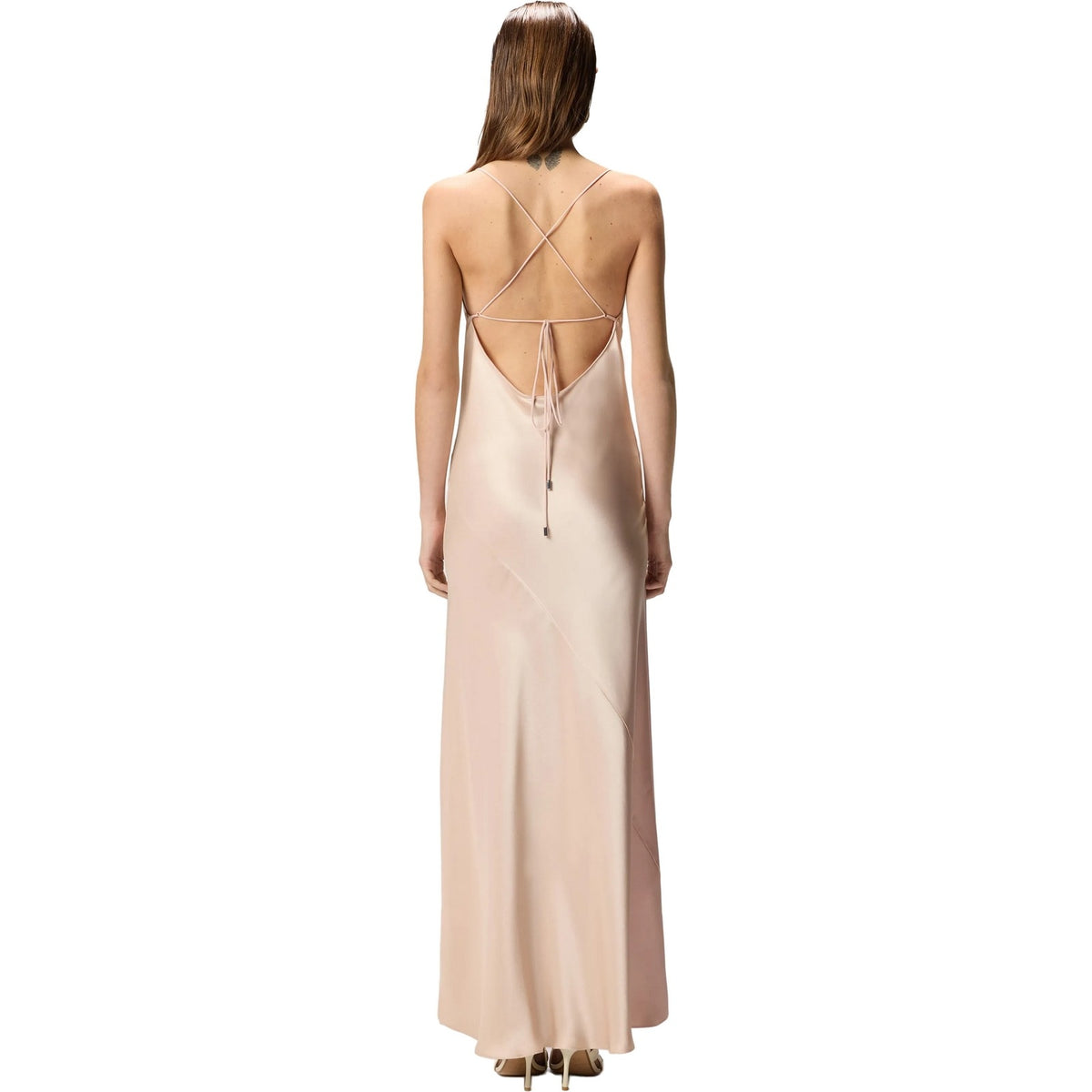Vestiti da sera e cerimonia Donna Pinko - Farro Abito Satin - Rosa