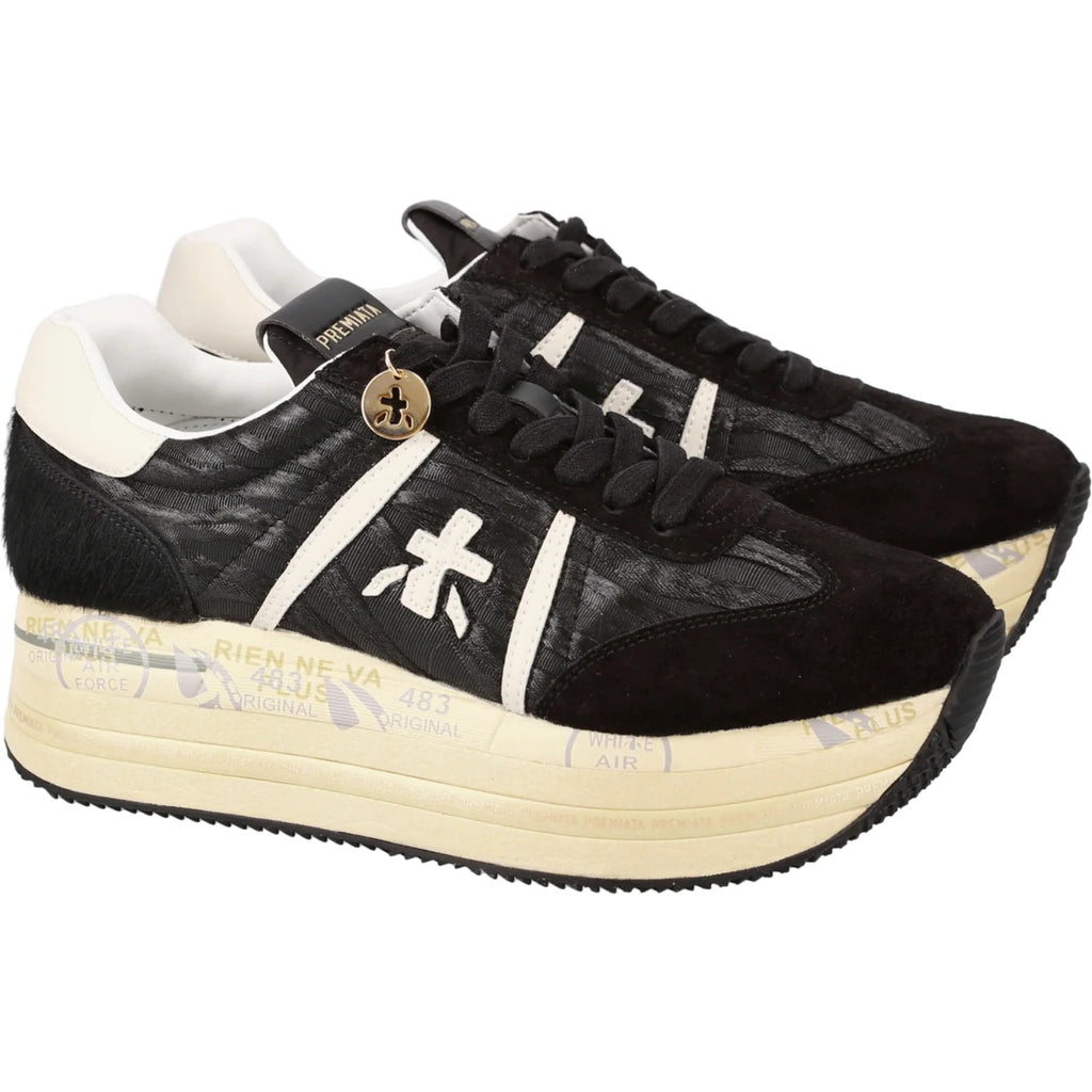 Sneaker Donna Premiata - Beth - Nero-Gianni Foti