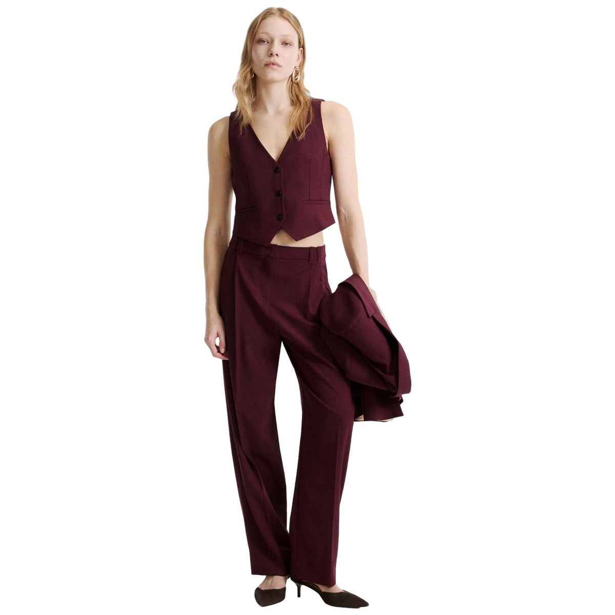 Pantaloni Donna Marella - MLLODINO - Bordeaux