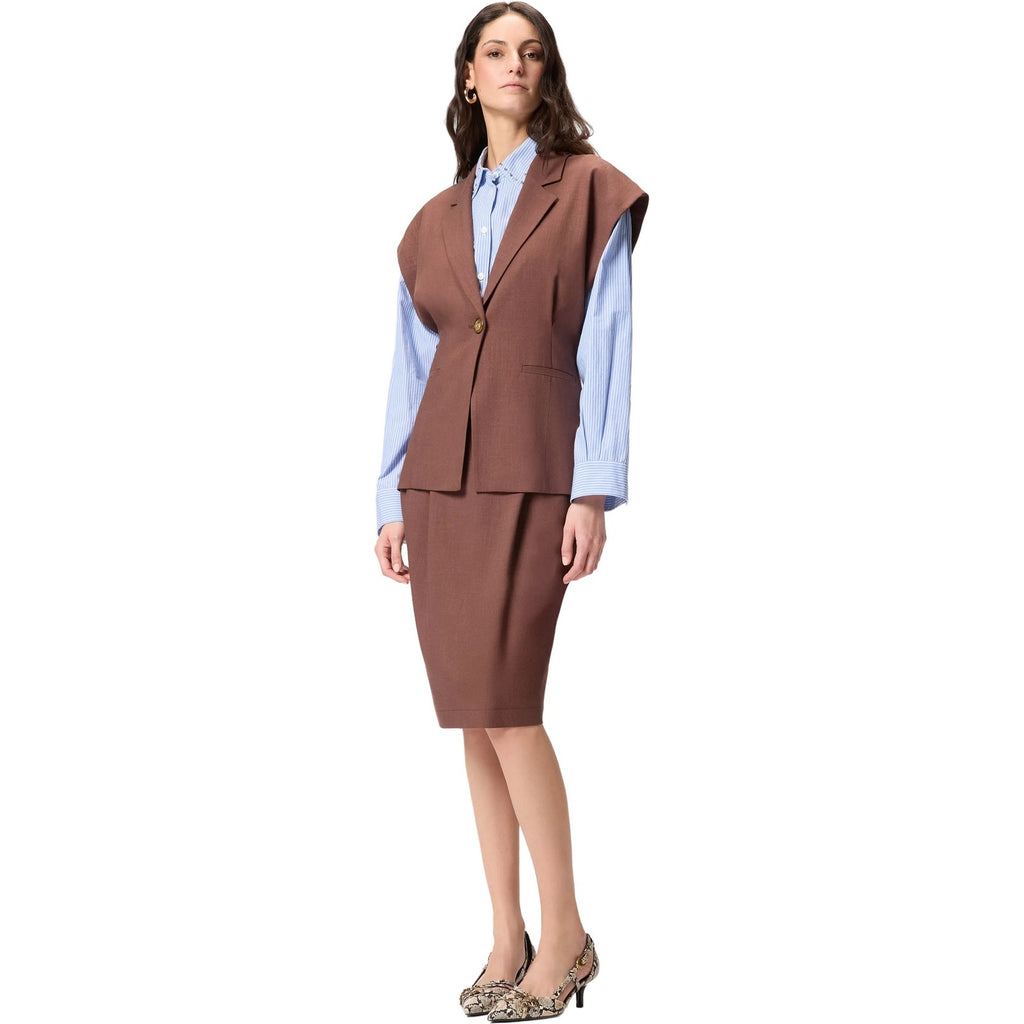 Giacche Donna Pinko - Floella Giacca Frisottino - Marrone