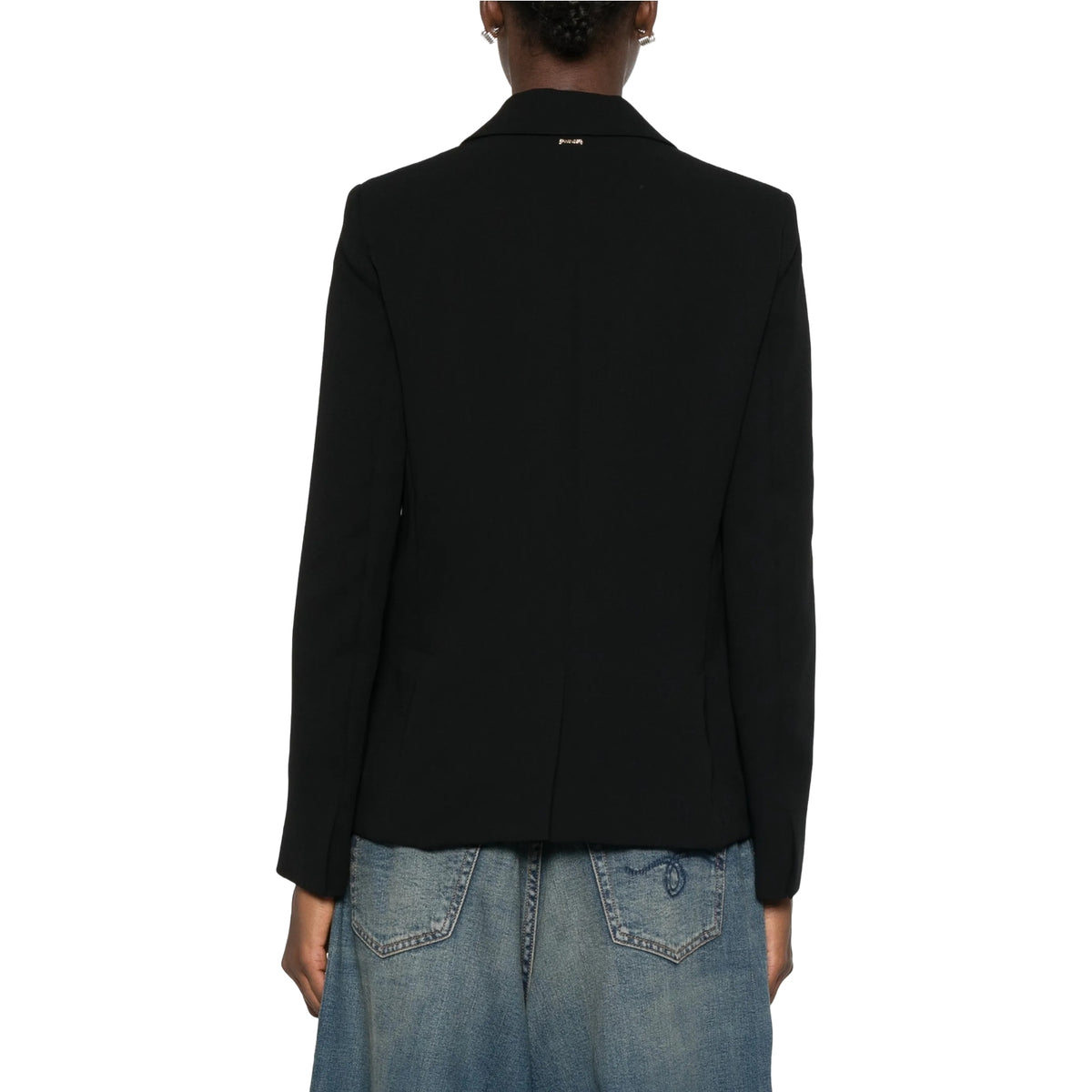 Women's Suit Jackets and Blazers Twinset - Single Breasted Blazer - Black
