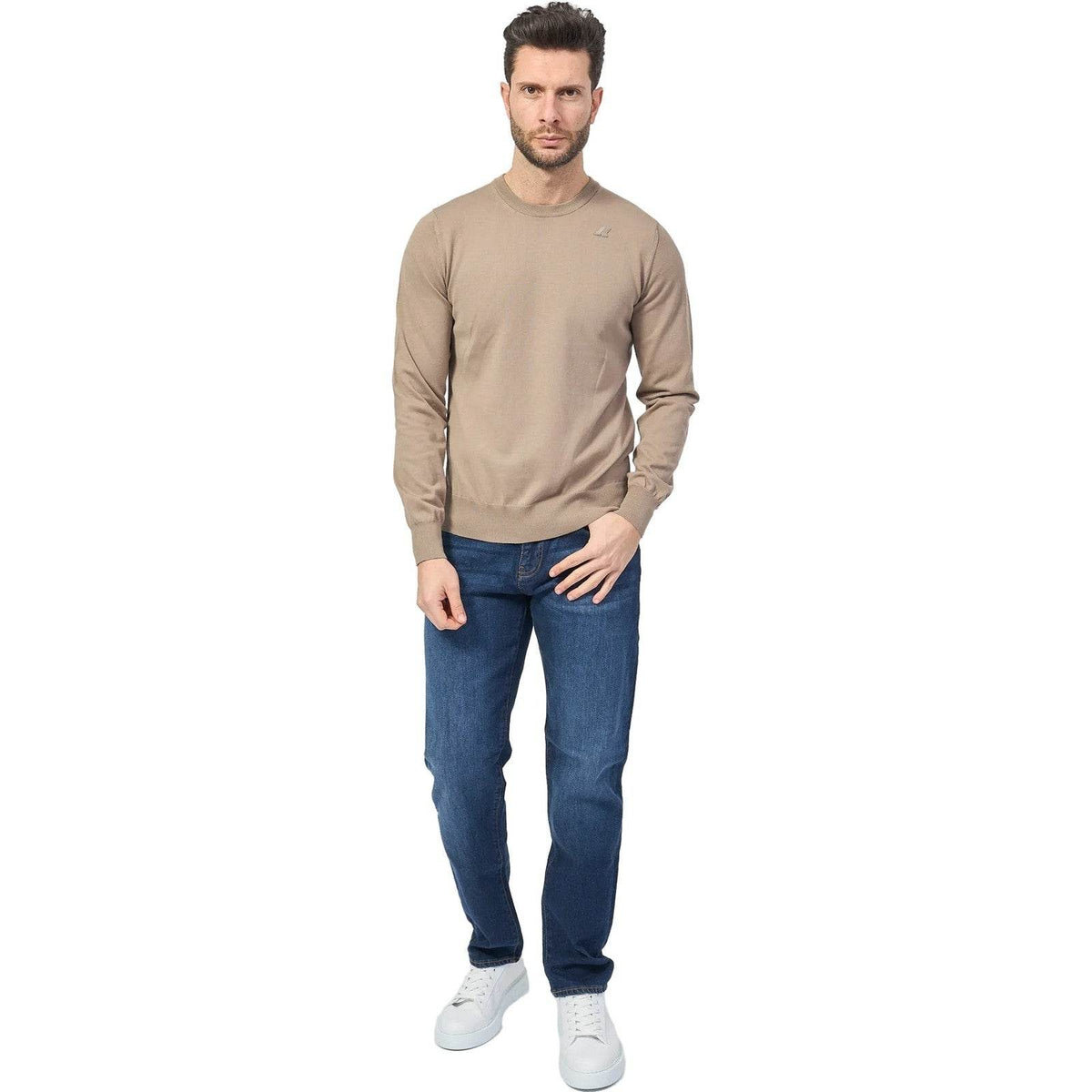 Maglioni Uomo K-Way - Sebastien Cotton Ps - Beige-Gianni Foti