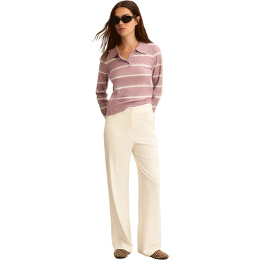Pantaloni Donna Emme - Pantalone in jersey - Bianco-Gianni Foti