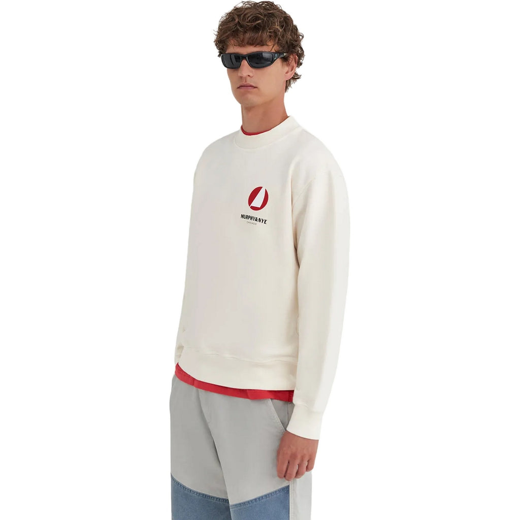 Felpe senza cappuccio Uomo Murphy&Nye - Sheave Sweatshirt - Bianco