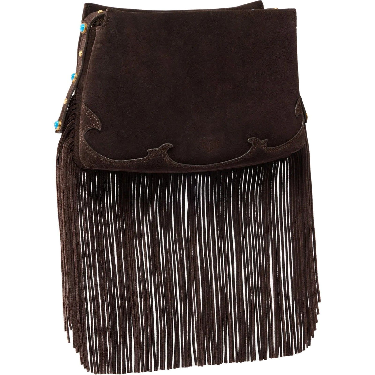 Borse a spalla Donna Pinko - Triplet Mini Fringes Suede - Marrone
