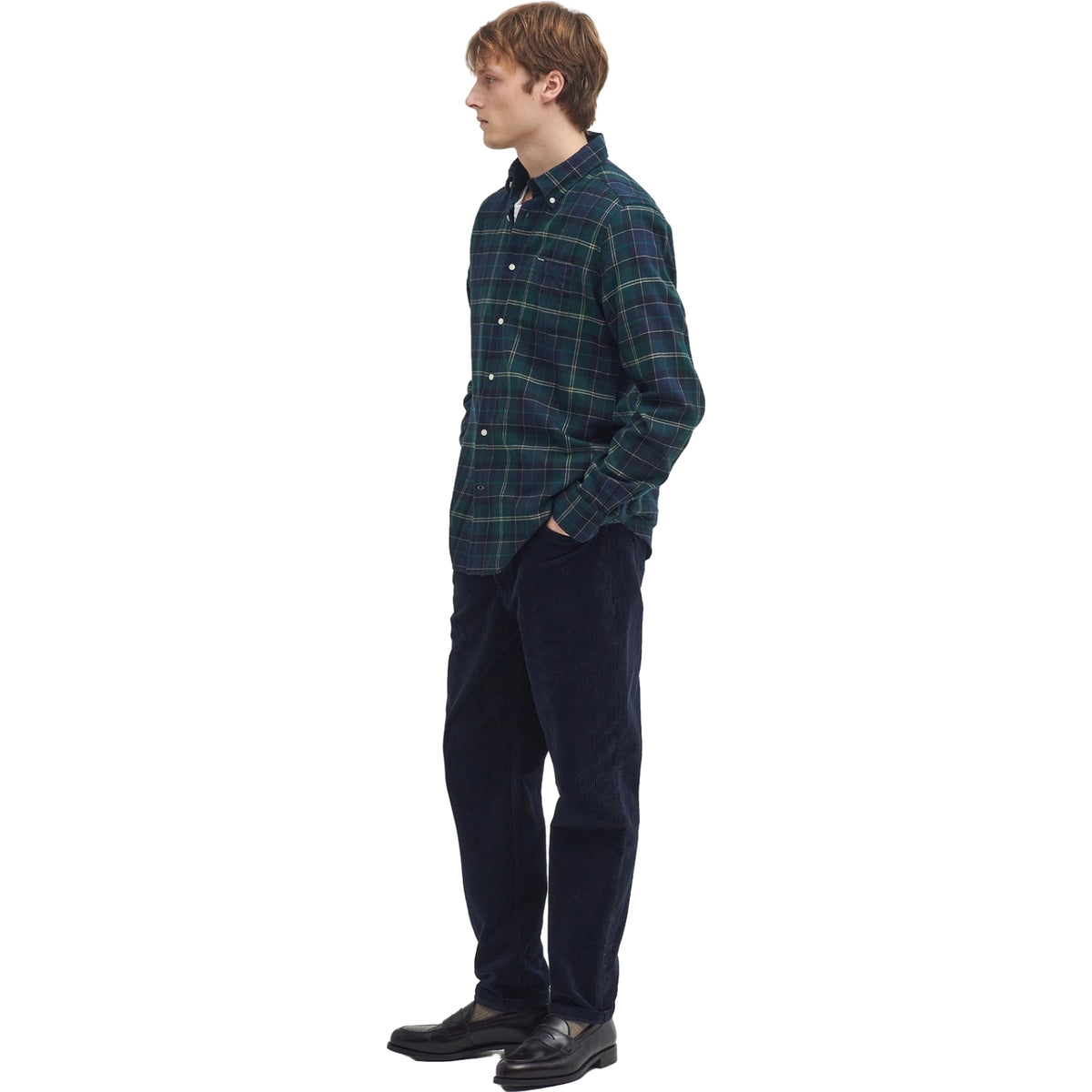 Camicie casual Uomo Barbour - Fortrose Tailored Shirt - Verde