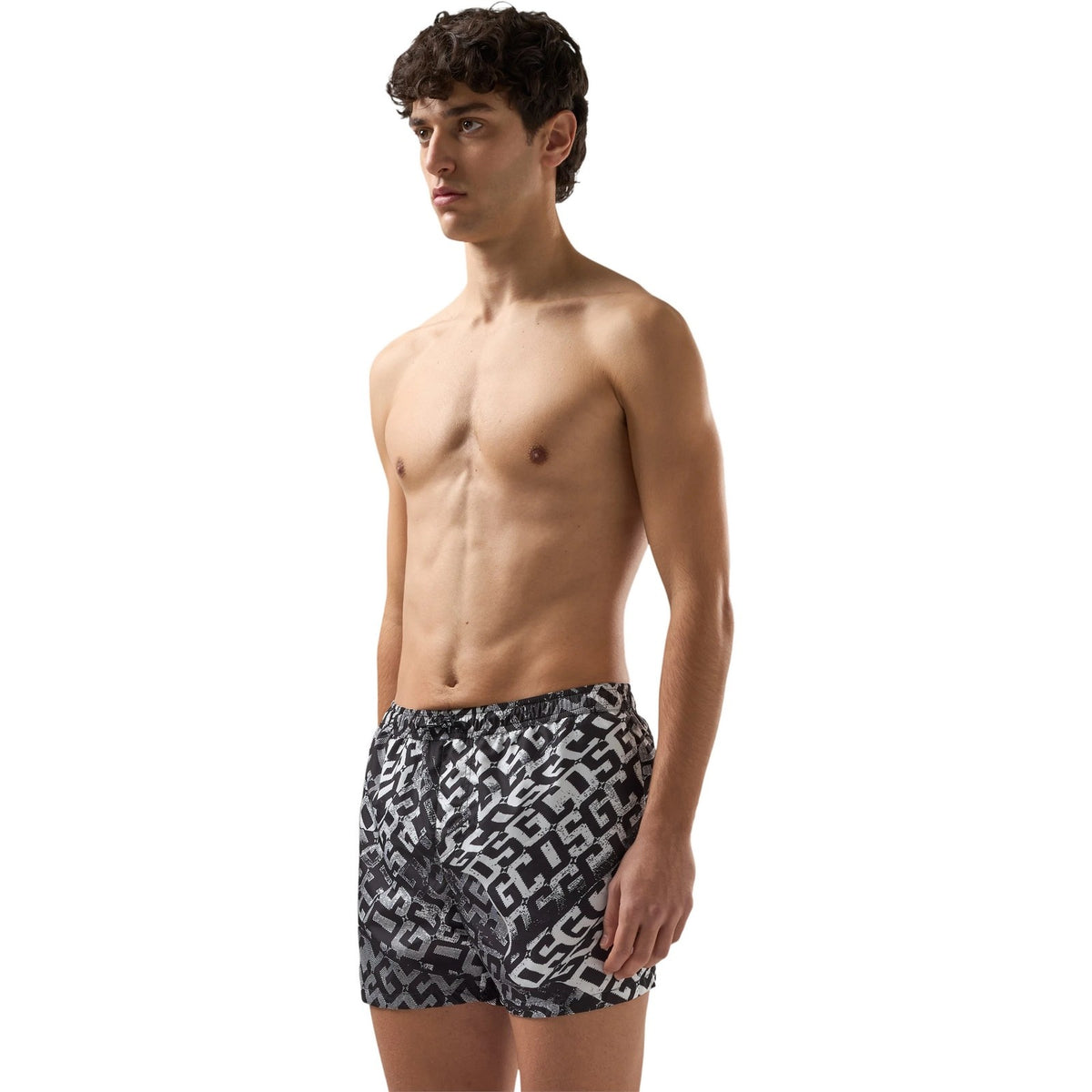 Pantaloncini e calzoncini Uomo Gcds - Monogram Swim Shorts - Nero