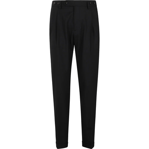 Pantaloni Uomo Berwich - Pantalone Soft Fit Con Elastico - Nero