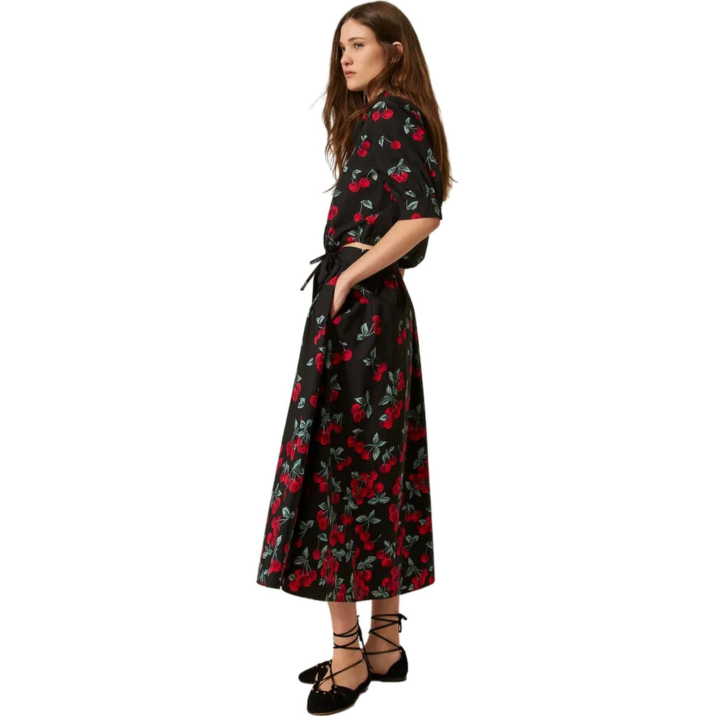 Gonne casual Donna Twinset - Gonna Lunga C/Cintura - Rosso