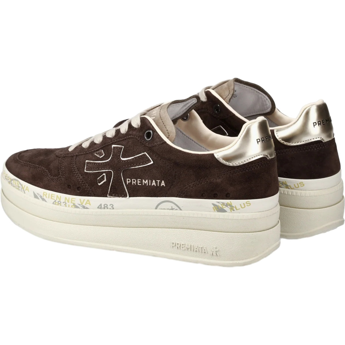 Sneaker Donna Premiata - Micol - Marrone-Gianni Foti
