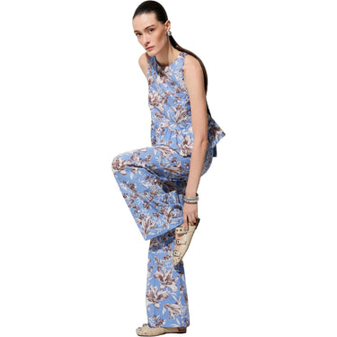 Pantaloni Donna Liu Jo - Pantalone tessuto - Blu-Gianni Foti