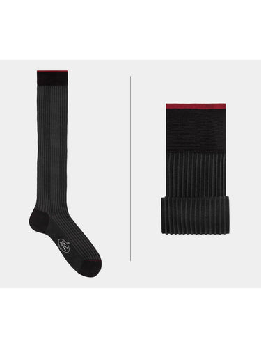 Calze Uomo Gallo - Co Fantasia Twin-Rib - Multicolore-Gianni Foti