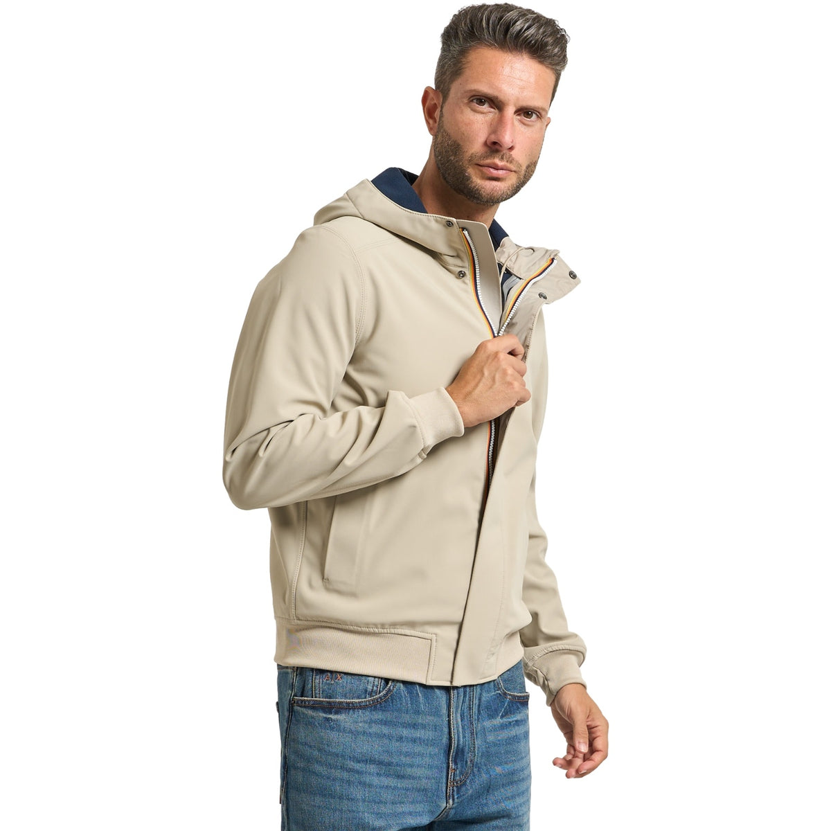 Giubbotti Uomo K-Way - Joachim Bonded - Beige-Gianni Foti