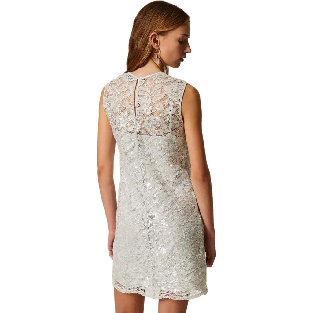Vestiti casual Donna Twinset - Abito Corto S/Maniche - Celeste