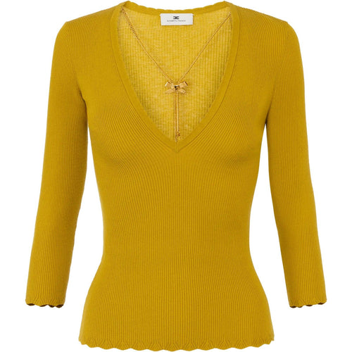 Maglie Donna Elisabetta Franchi - Maglia Tricot - Giallo