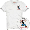 T-shirt Uomo Mc2 Saint Barth - T-Shirt With Embroidery - Bianco