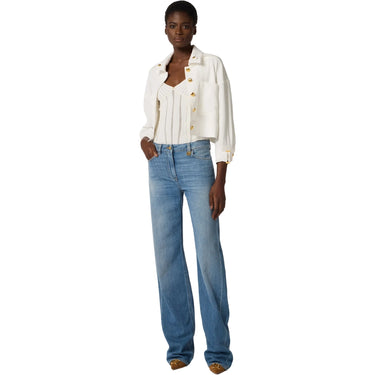 Pantaloni Donna Elisabetta Franchi - Pantalone mod. jeans - Celeste