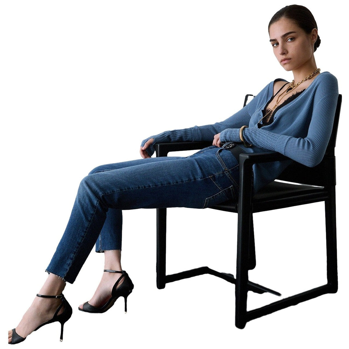 Pantaloni Donna Liu Jo - B.Up Ideal Reg.W. - Blu