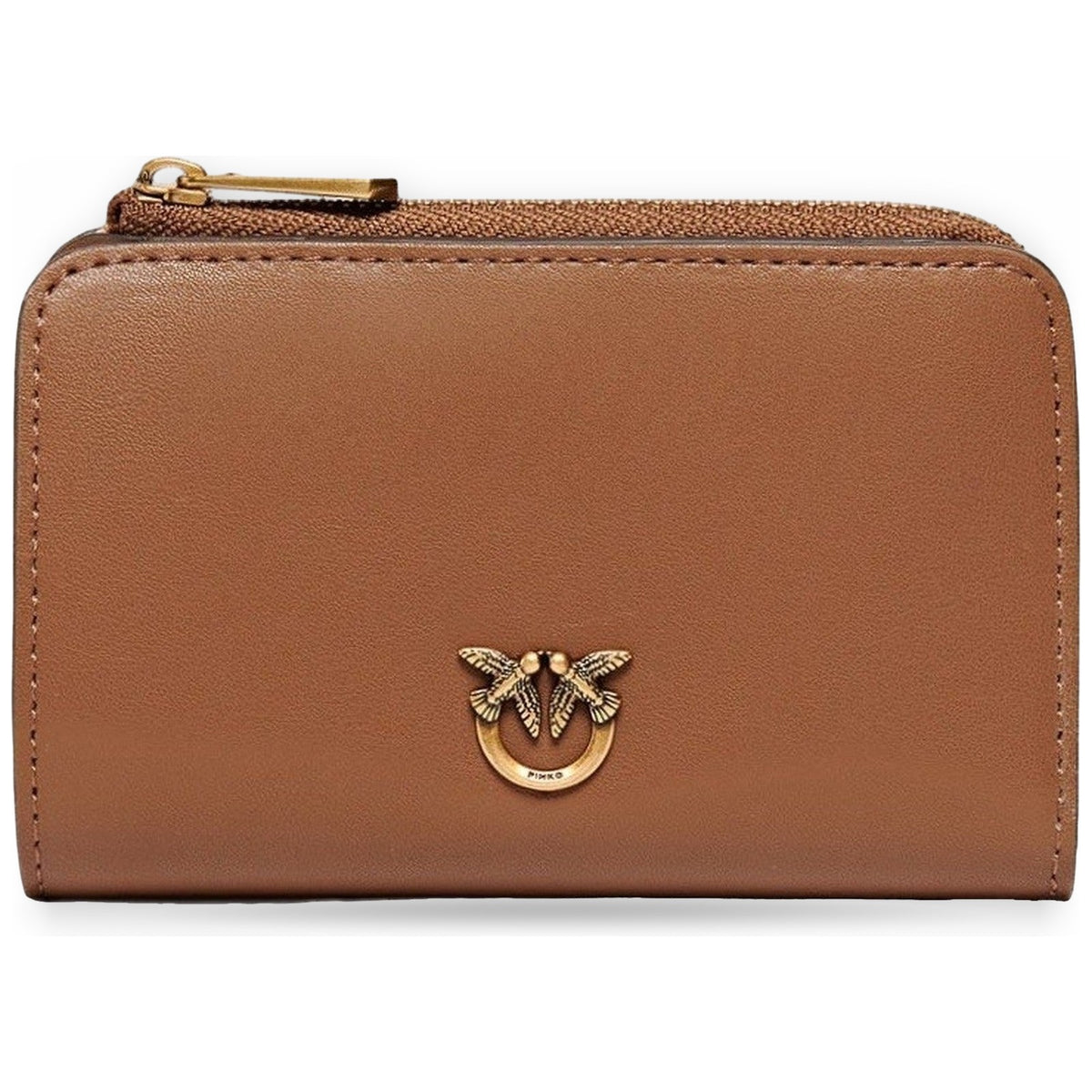 Portafogli Donna Pinko - Mini Wallet Vitello Seta - Marrone