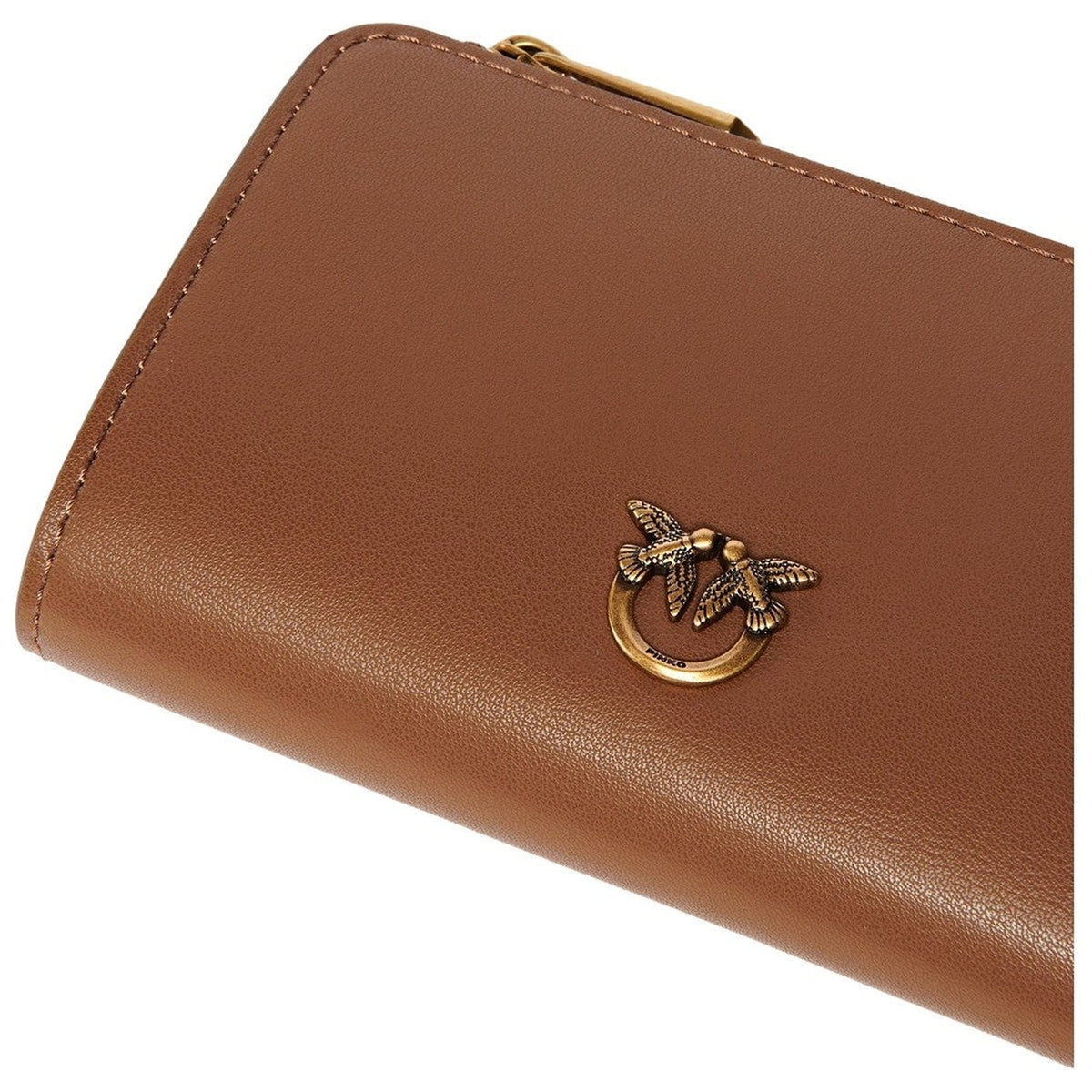 Portafogli Donna Pinko - Mini Wallet Vitello Seta - Marrone