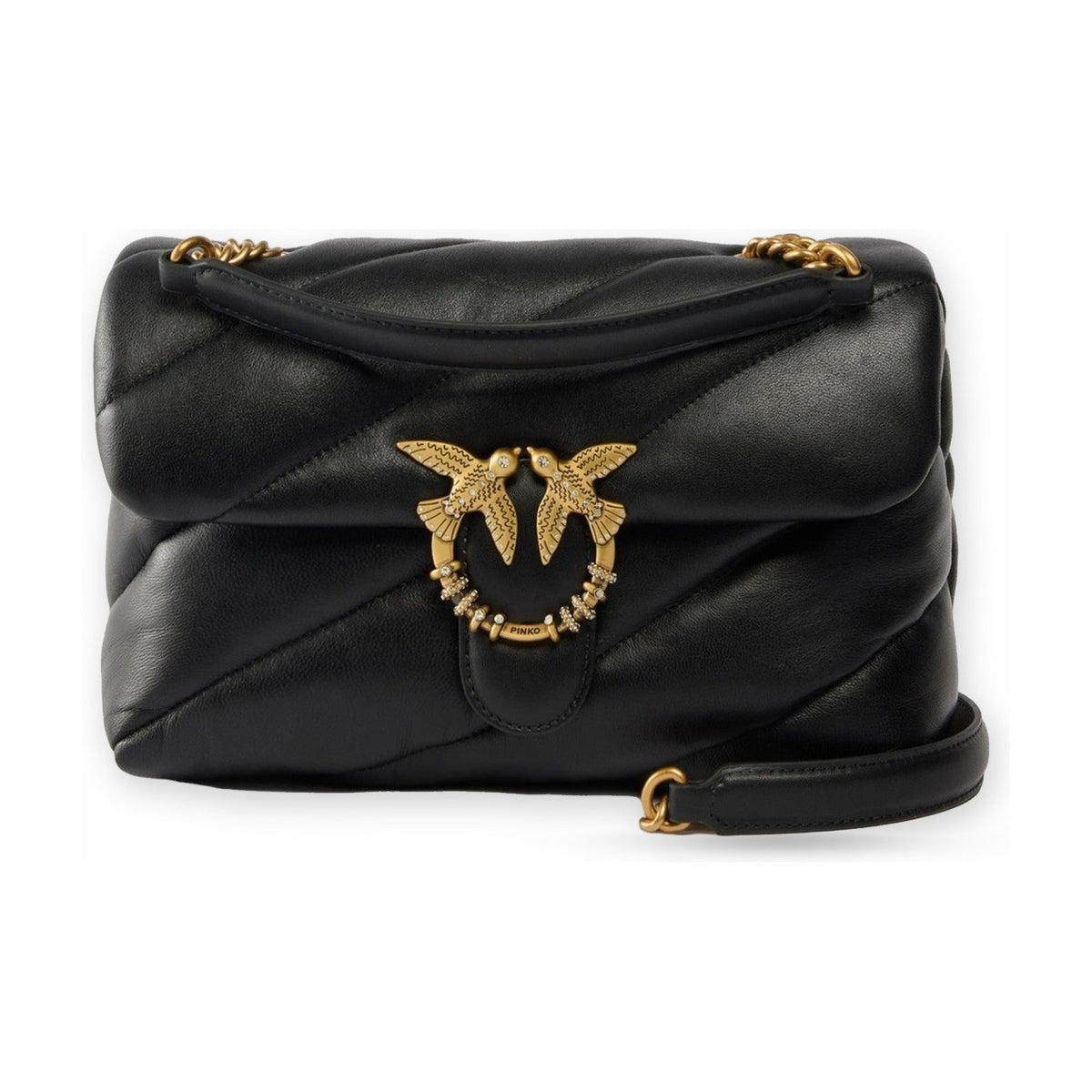 Borse a mano Donna Pinko - Puff Classic New Buckle Sheep - Nero