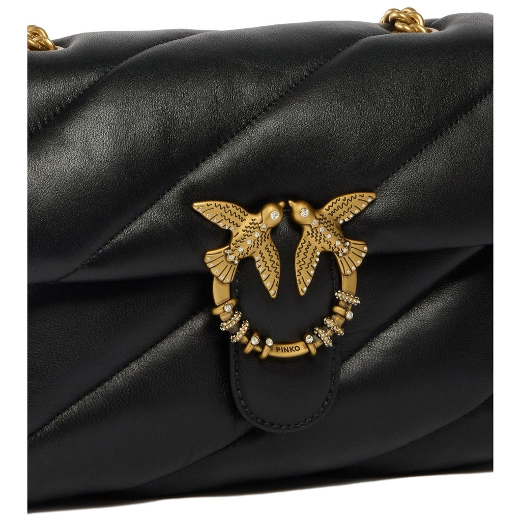 Borse a mano Donna Pinko - Puff Classic New Buckle Sheep - Nero