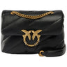 Borse a spalla Donna Pinko - Puff Mini New Buckle Sheep Nap - Nero