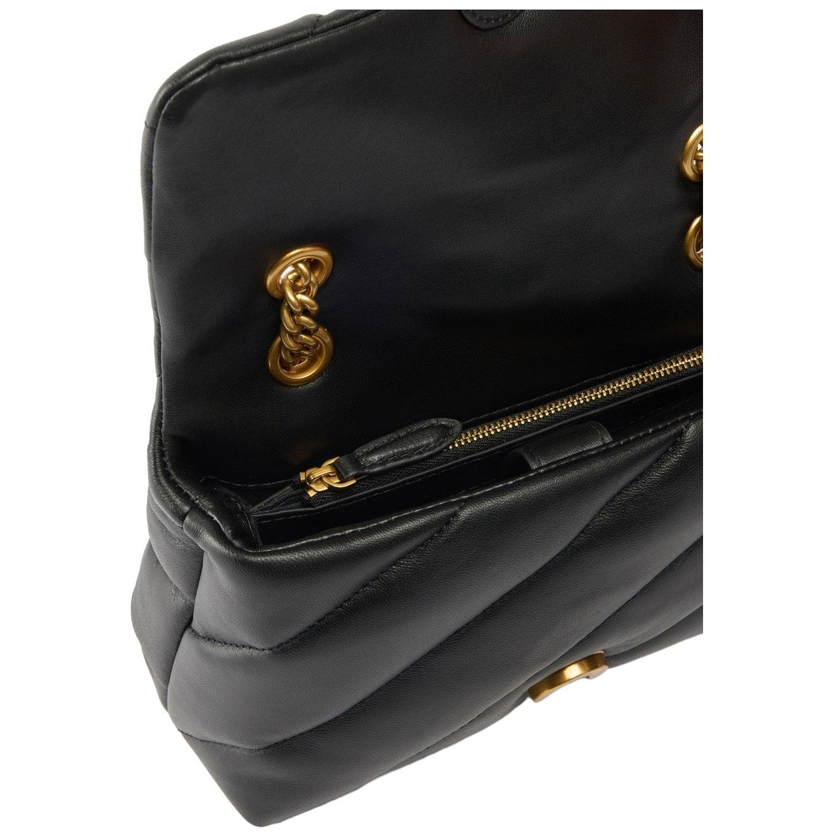 Borse a spalla Donna Pinko - Puff Mini New Buckle Sheep Nap - Nero