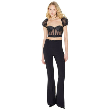 Pantaloni Donna Elisabetta Franchi - Pantalone PA19766E2 - Nero