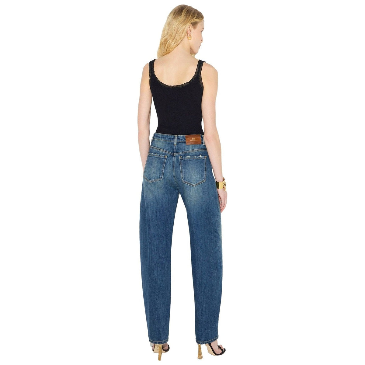 Pantaloni Donna Elisabetta Franchi - Pantalone mod. jeans PJ10D66E2 - Blu