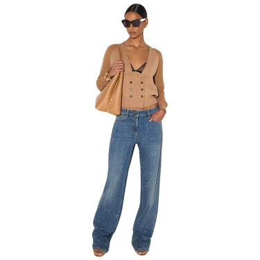 Pantaloni Donna Elisabetta Franchi - Pantalone mod. jeans PJ24D66E2 - Blu