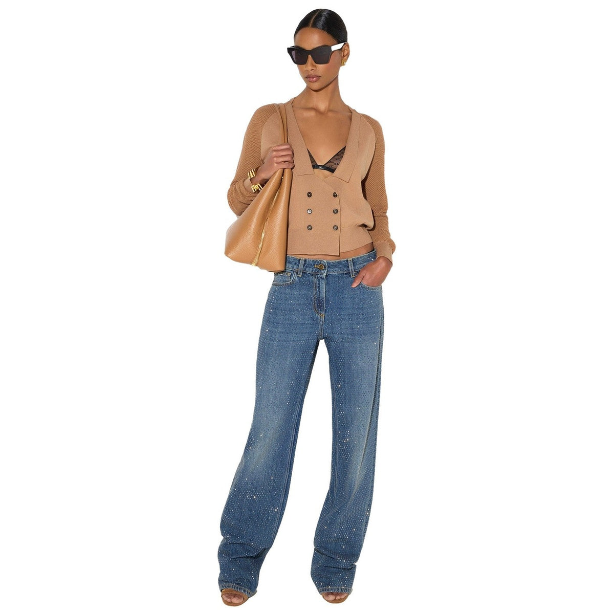 Pantaloni Donna Elisabetta Franchi - Pantalone mod. jeans PJ24D66E2 - Blu